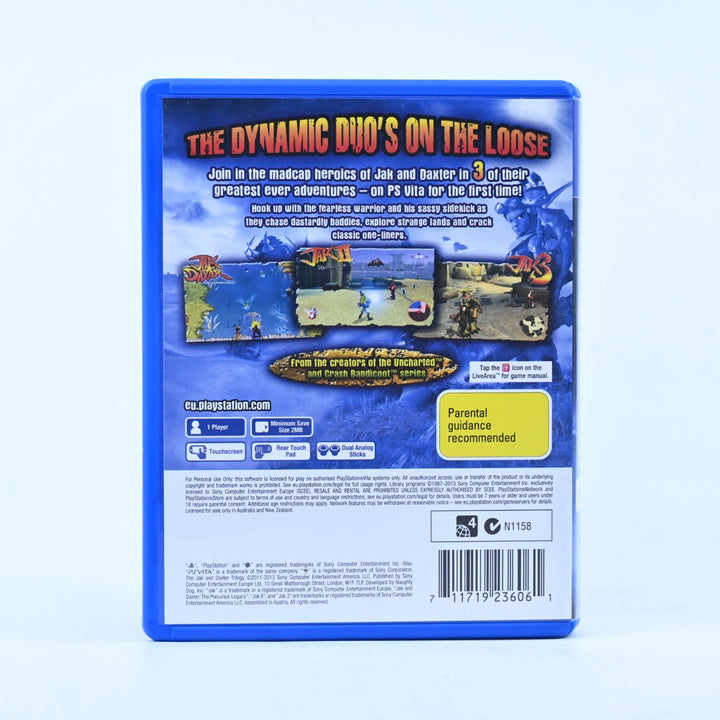 The Jak and Daxter Trilogy - Sony PS Vita Game - FREE POST!