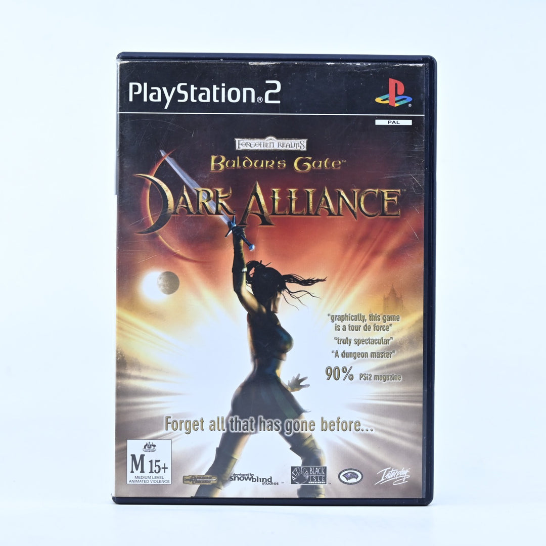 Baldur's Gate: Dark Alliance - Sony Playstation 2 / PS2 Game + Manual - PAL