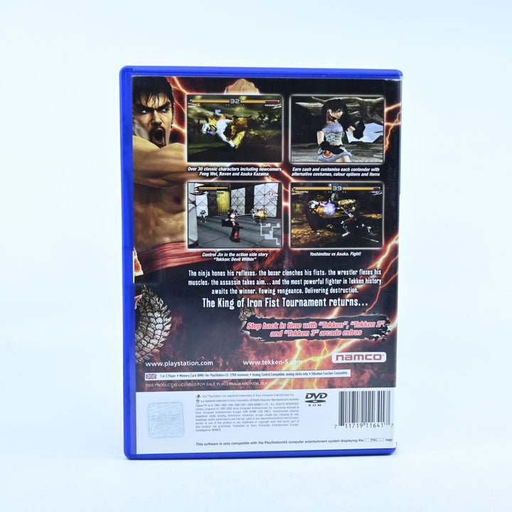 Tekken 5 - Sony Playstation 2 / PS2 Game + Manual - PAL - MINT DISC!