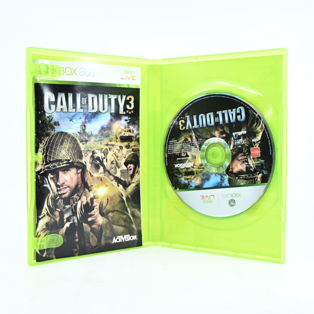 Call of Duty 3 - Xbox 360 Game + Manual - PAL - MINT DISC!