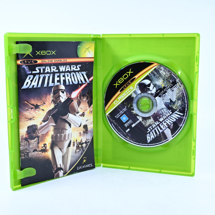 Star Wars Battlefront - Original Xbox Game + Manual - PAL - MINT DISC!