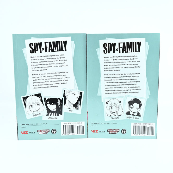 Spy X Family Vol. 1 & 2 - Viz Media - Tatsuya Endo - Manga