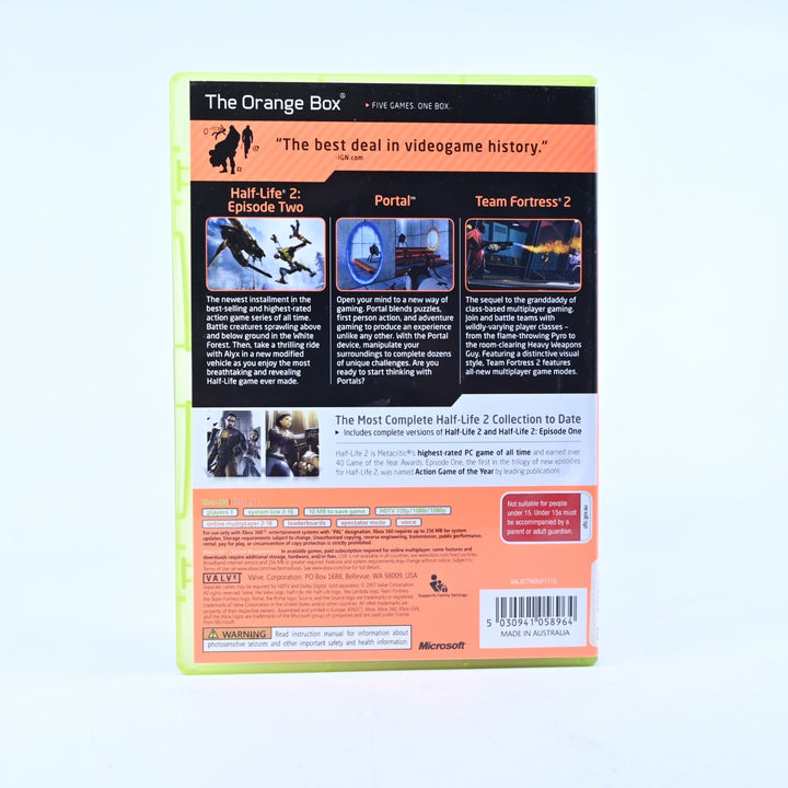 The Orange Box - Xbox 360 Game + Manual - PAL - MINT DISC!