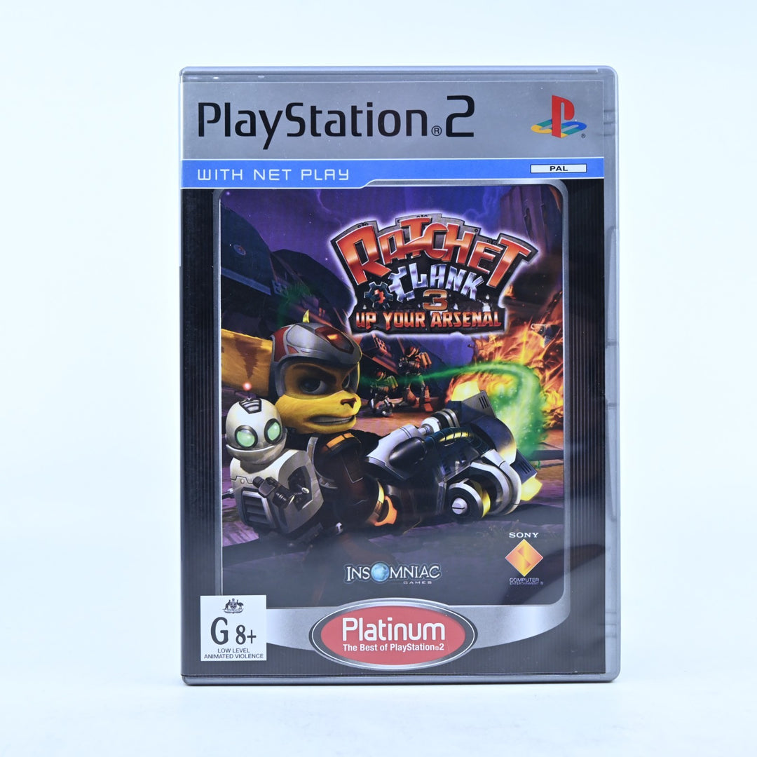 Ratchet & Clank 3: Up Your Arsenal - Sony Playstation 2 / PS2 Game + Manual