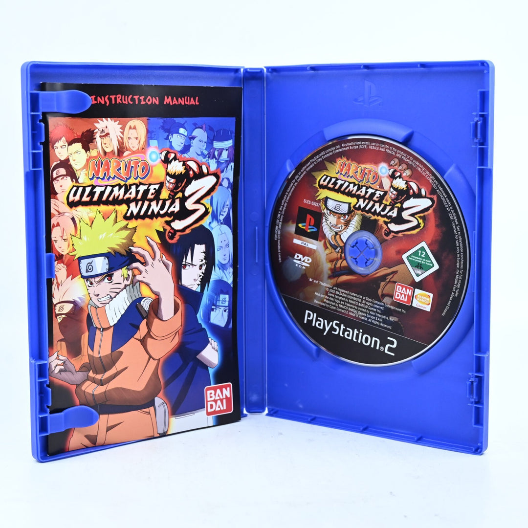 Naruto: Ultimate Ninja 3 - Sony Playstation 2 / PS2 Game + Manual - PAL