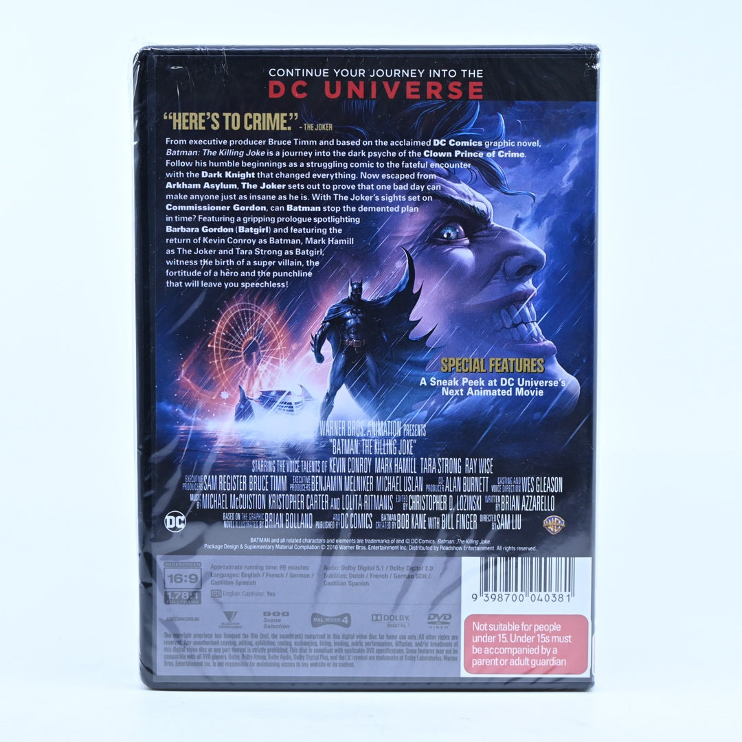SEALED! Batman: The Killing Joke - DC - Region 4 - DVD