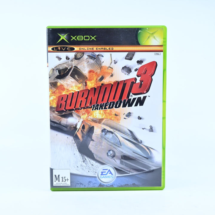 Burnout 3 Takedown - Original Xbox Game + Manual - PAL - MINT DISC!