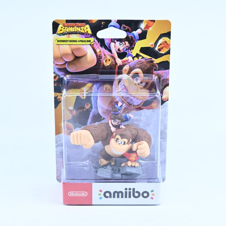 SEALED! - Donkey Kong & Pauline Amiibo - Donkey Kong Bananza - Toy