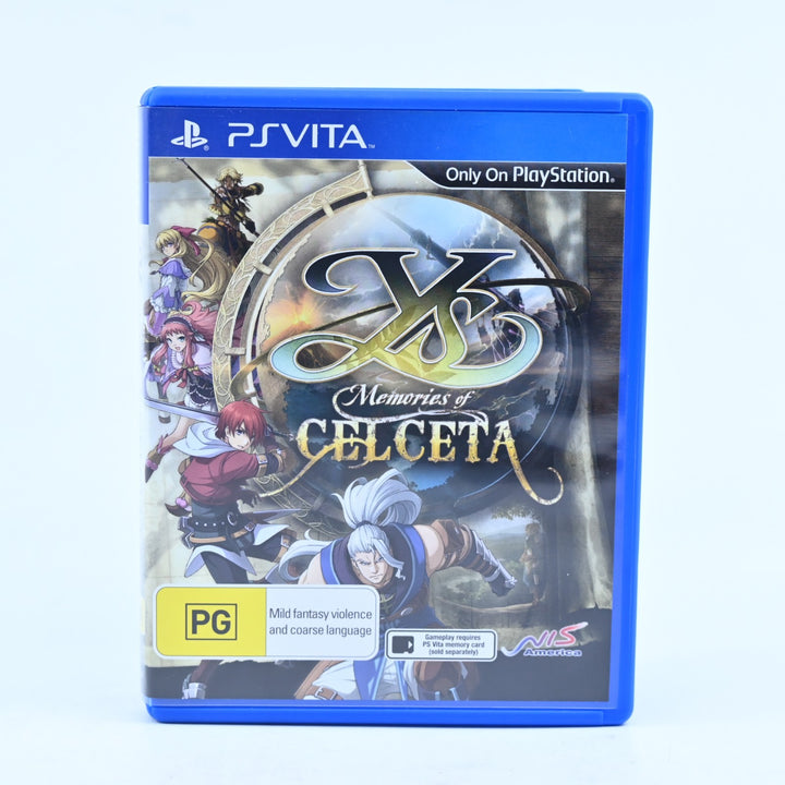 Ys: Memories of Celceta - Sony PS Vita Game - FREE POST!