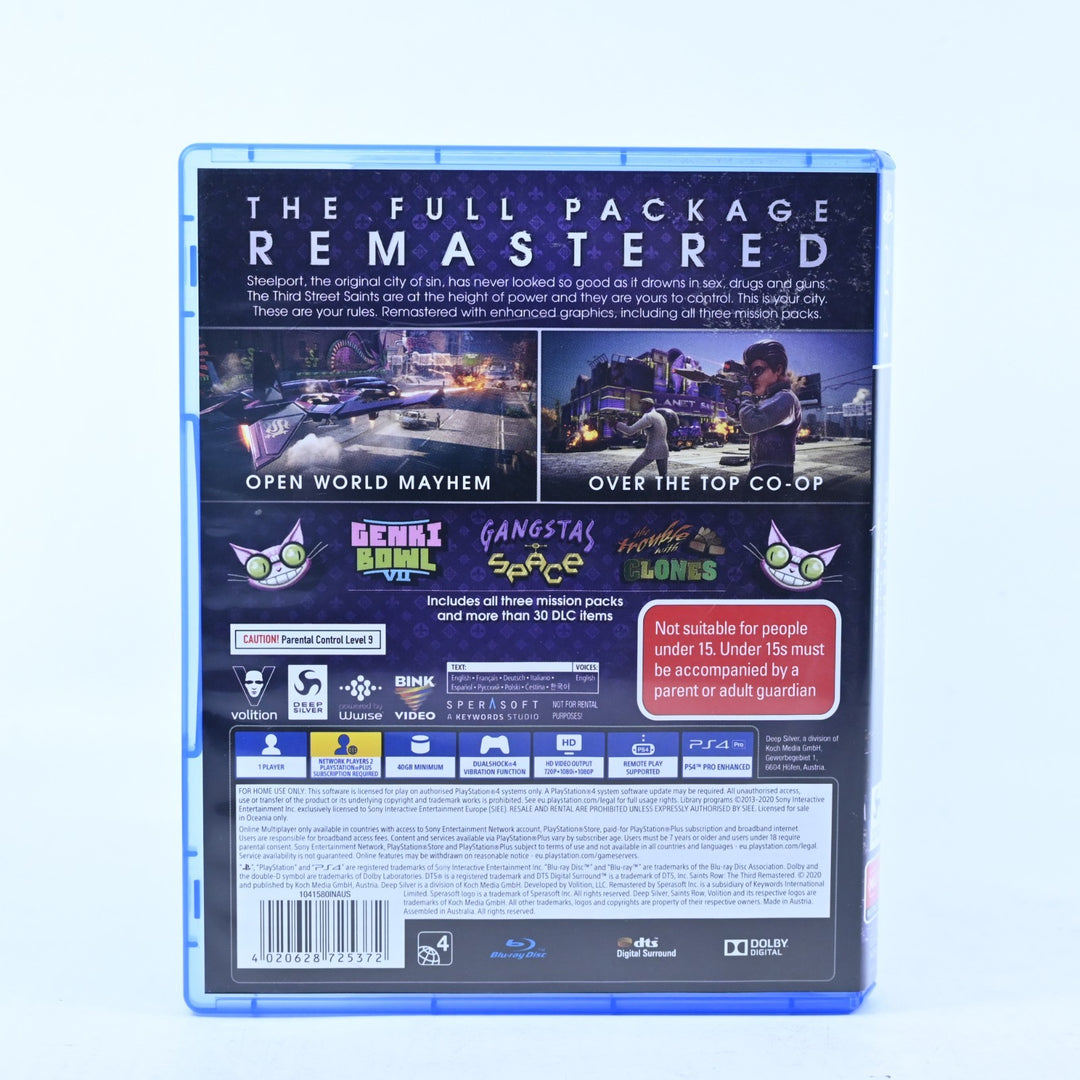 Saints Row The Third Remastered - Sony Playstation 4 / PS4 Game - MINT DISC!