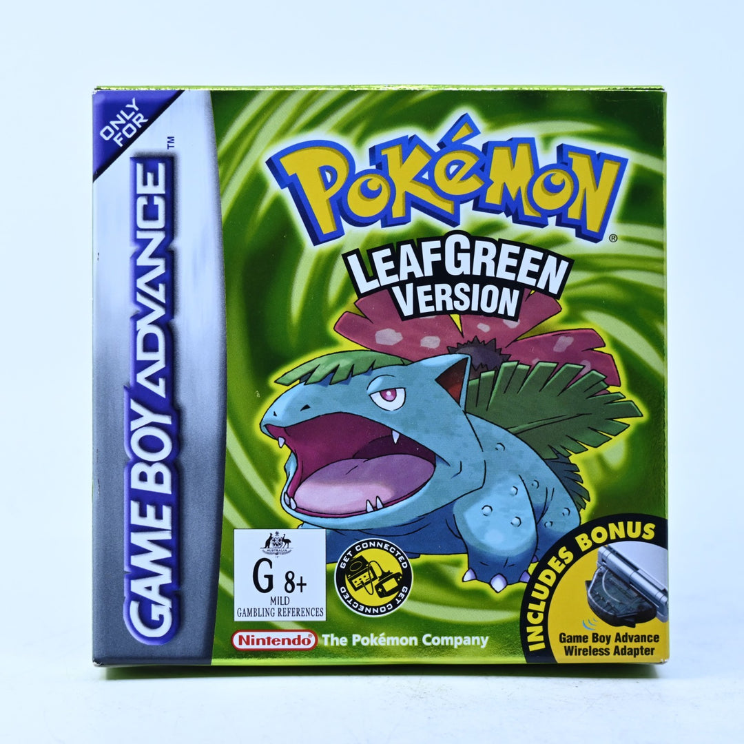 Pokemon LeafGreen Version - Nintendo Gameboy Advance / GBA Boxed Game - AUS PAL