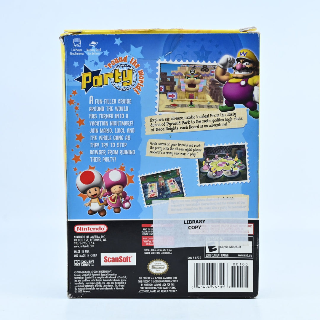 Mario Party 7 Bonus Microphone Included - Nintendo Gamecube Game + Manual - NTSC