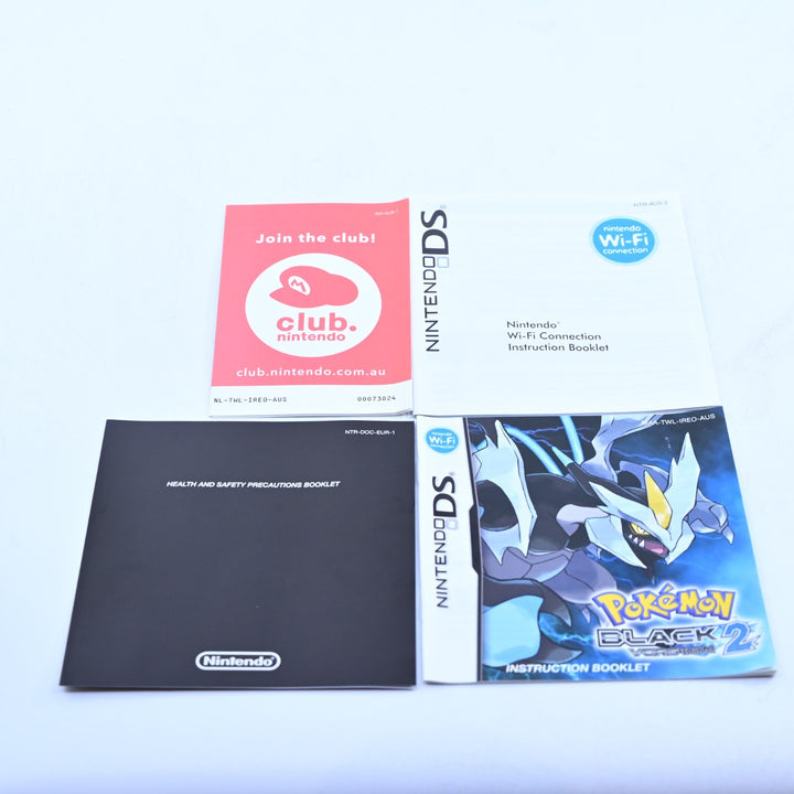 Pokemon Black 2 - Nintendo DS Game - PAL + Manual - FREE POST!
