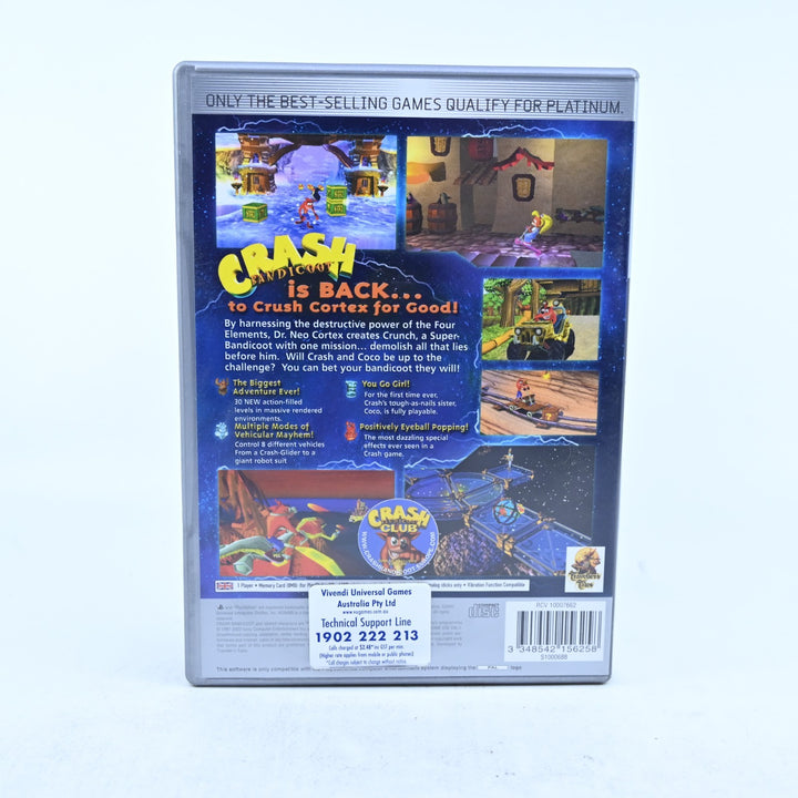 Crash Bandicoot: The Wrath of Cortex - Sony Playstation 2 / PS2 Game + Manual