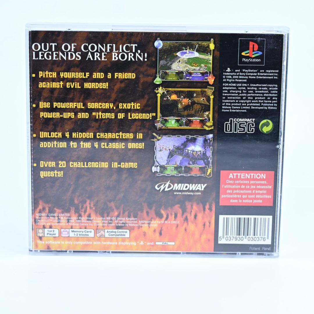 Gauntlet Legends - Sony Playstation 1 / PS1 Game + Manual - PAL - MINT DISC!