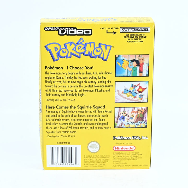 Pokemon: Pokemon - I Choose You - Nintendo Gameboy Advance Video - PAL