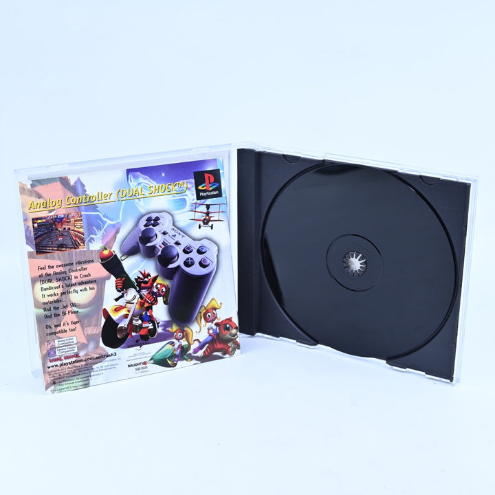 Crash Bandicoot 3: Warped - Sony Playstation 1 / PS1 Game + Manual - MINT DISC!