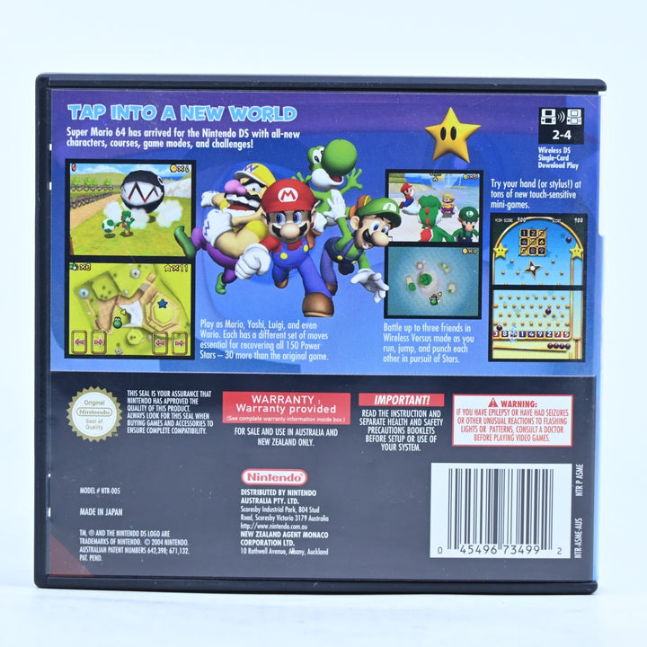Super Mario 64 DS - Nintendo DS Game - PAL + Manual - FREE POST!
