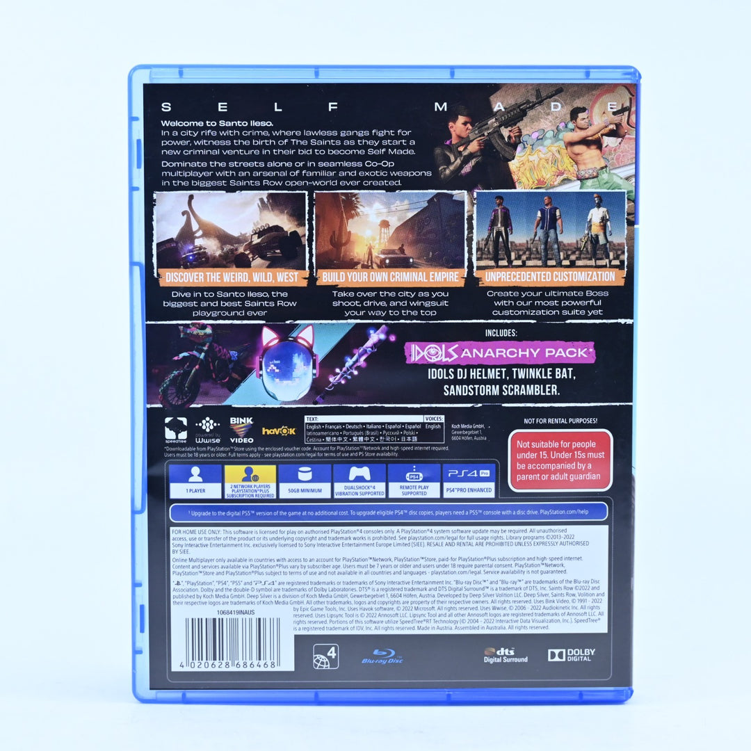 Saint's Row - Sony Playstation 4 / PS4 Game - MINT DISC!