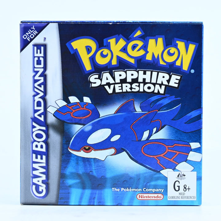Pokemon Sapphire Version - Nintendo Gameboy Advance / GBA Boxed Game - PAL