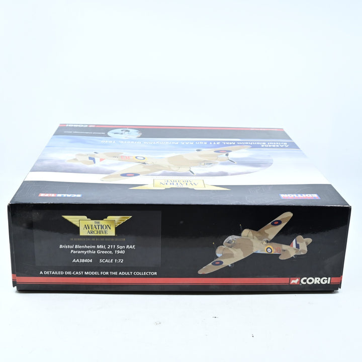 Corgi Aviation 1:72 Bristol Blenheim Mkl 211 SQN RAF AA38404 - Die Cast Plane