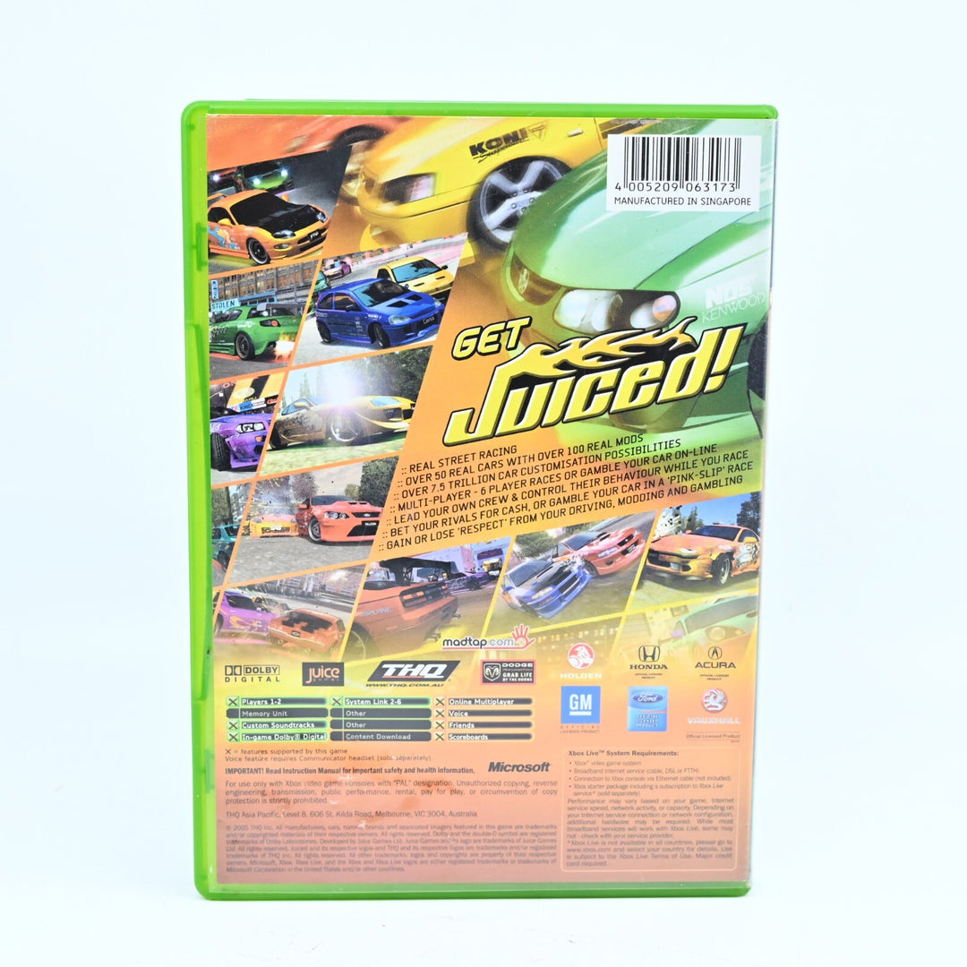 Juiced - Original Xbox Game + Manual - PAL - MINT DISC!