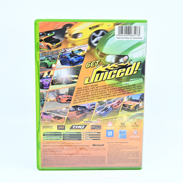 Juiced - Original Xbox Game + Manual - PAL - MINT DISC!