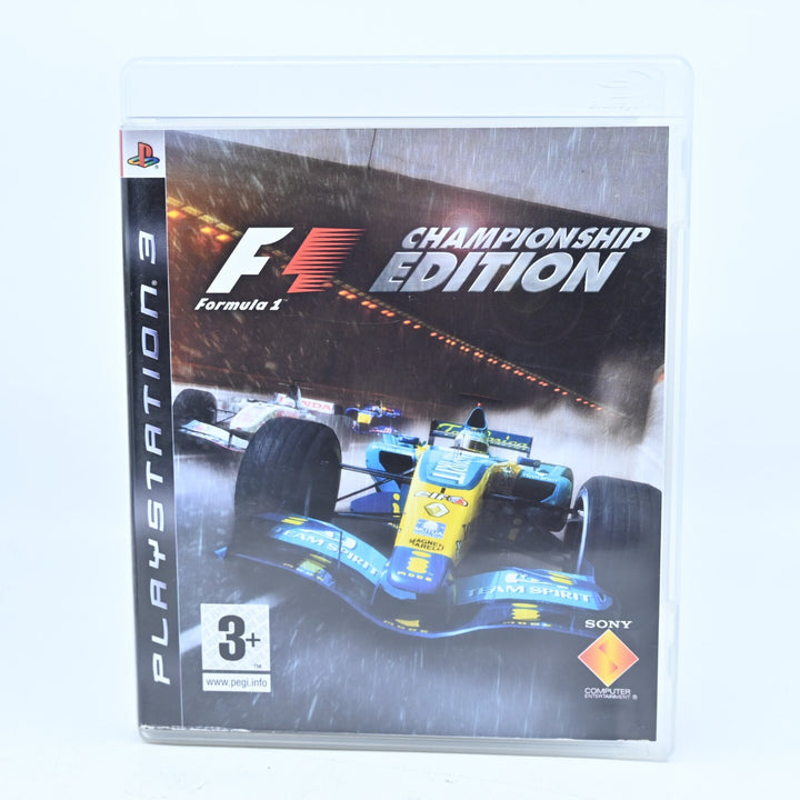 F1 Formula One: Championship Edition - Sony Playstation 3 / PS3 Game + Manual