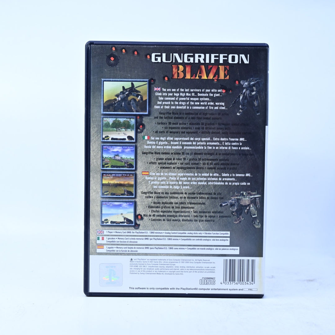 Gungriffon Blaze - Sony Playstation 2 / PS2 Game + Manual - PAL - MINT DISC!
