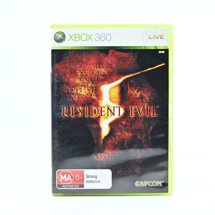 Resident Evil 5 - Xbox 360 Game + Manual - PAL - FREE POST!