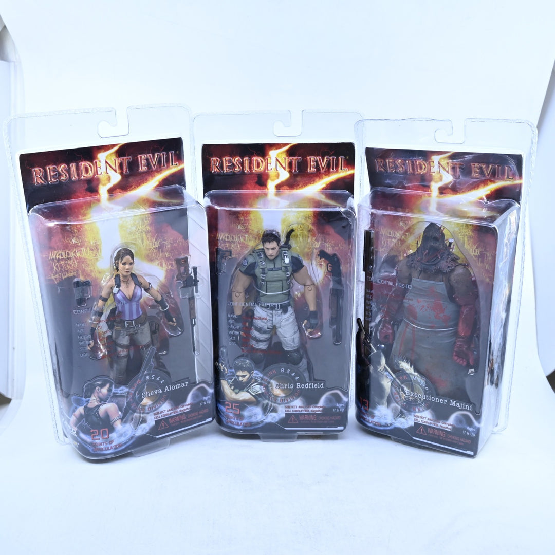 Resident Evil 5 Chris|Sheva|Majini - NECA / Capcom Player Select - 3 Figure Set