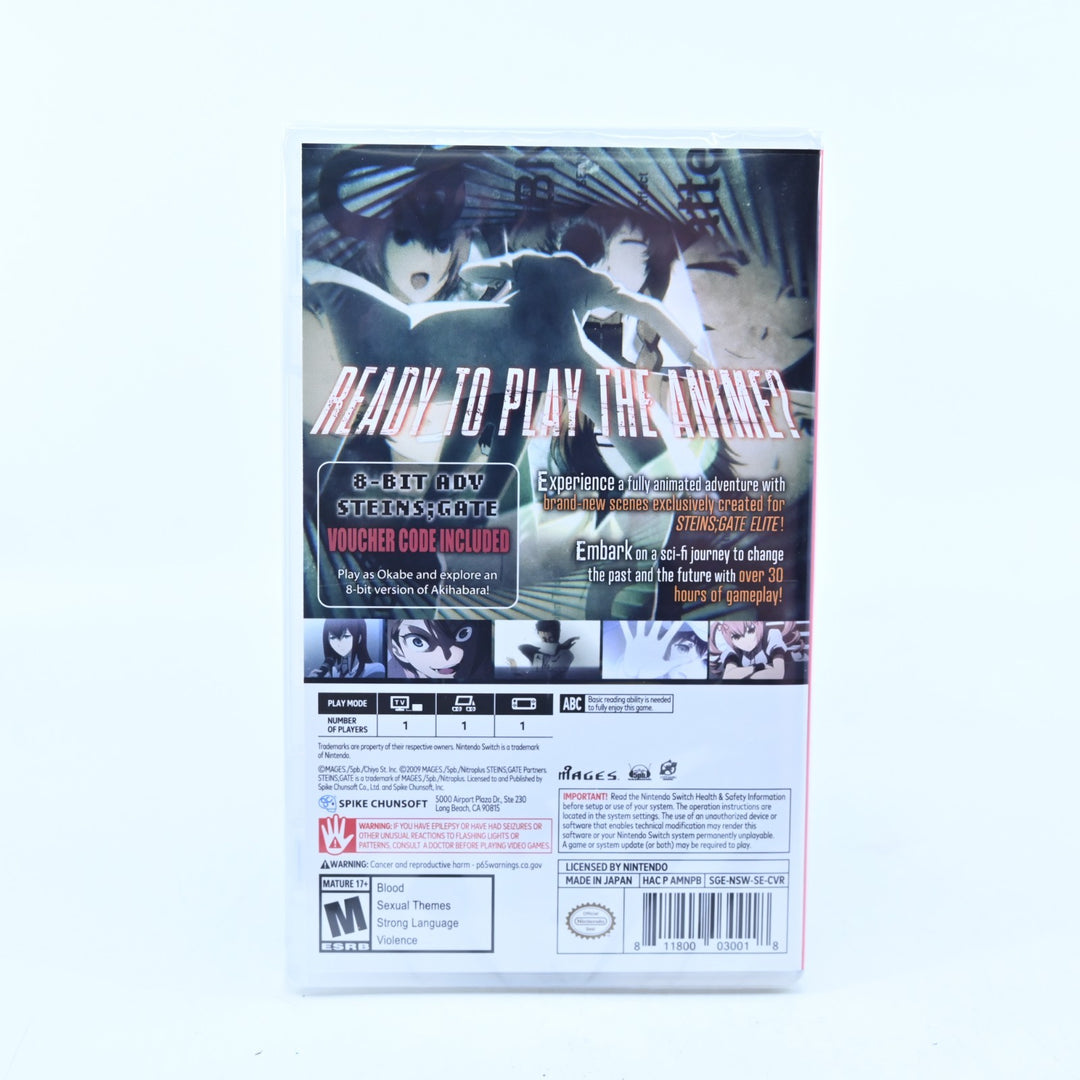 Steins;Gate Elite - Limited Edition - Nintendo Switch Game - Game Sealed