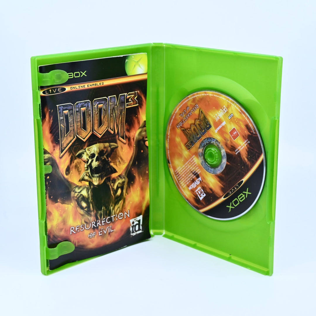 Doom 3: Resurrection of Evil - Original Xbox Game + Manual - PAL - MINT DISC!