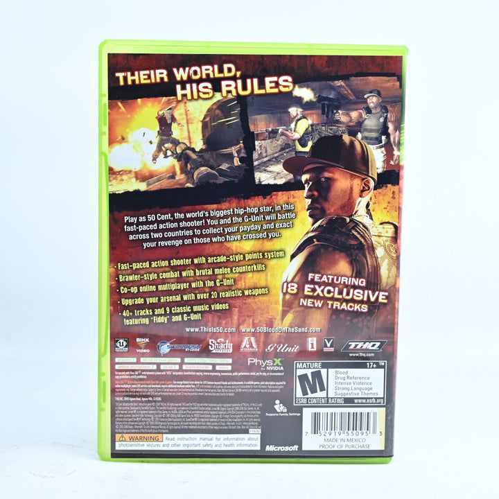 50 Cent: Blood on The Sand - Xbox 360 Game + Manual - REGION FREE - MINT DISC!