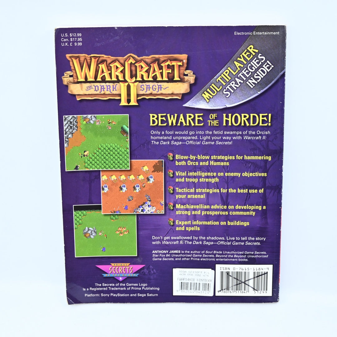 Warcraft 2 The Dark Saga Official Game Strategy Guide - FREE POST!