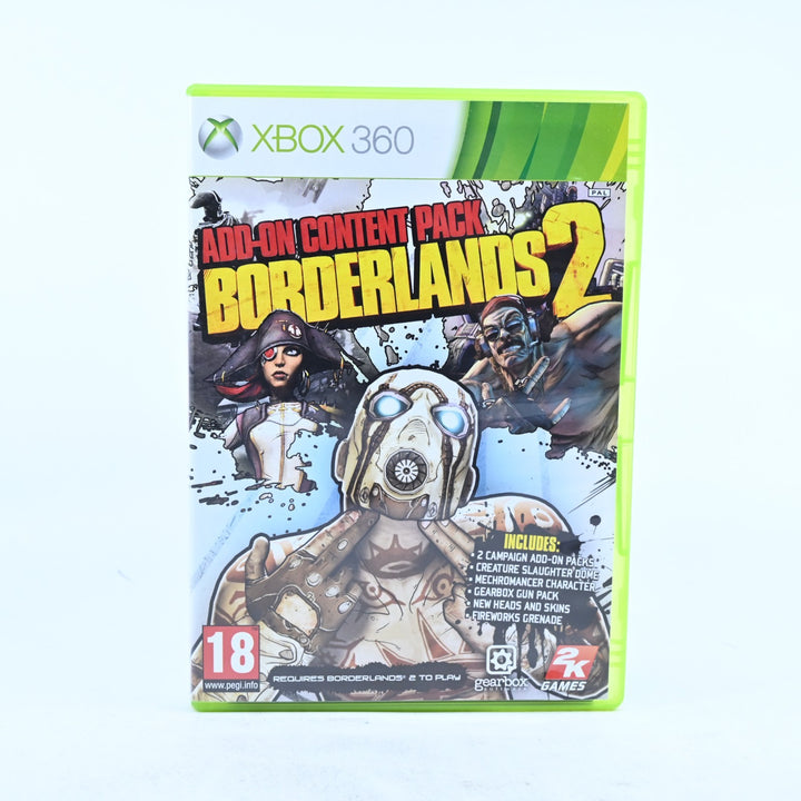 Borderlands 2 Add-On Content Pack - Xbox 360 Game + Manual - PAL - MINT DISC!