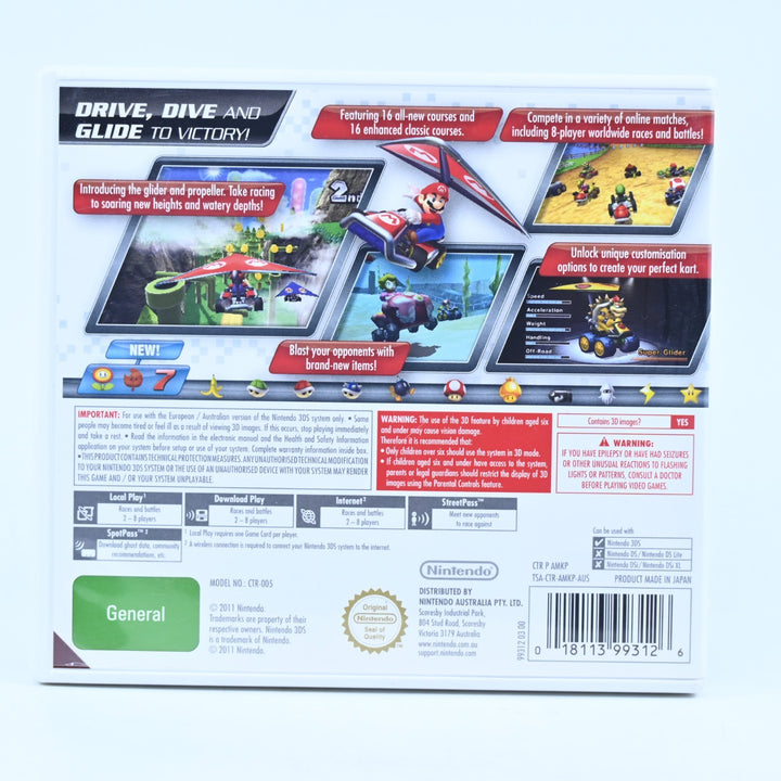 Mario Kart 7 - Nintendo 3DS Game - PAL - FREE POST