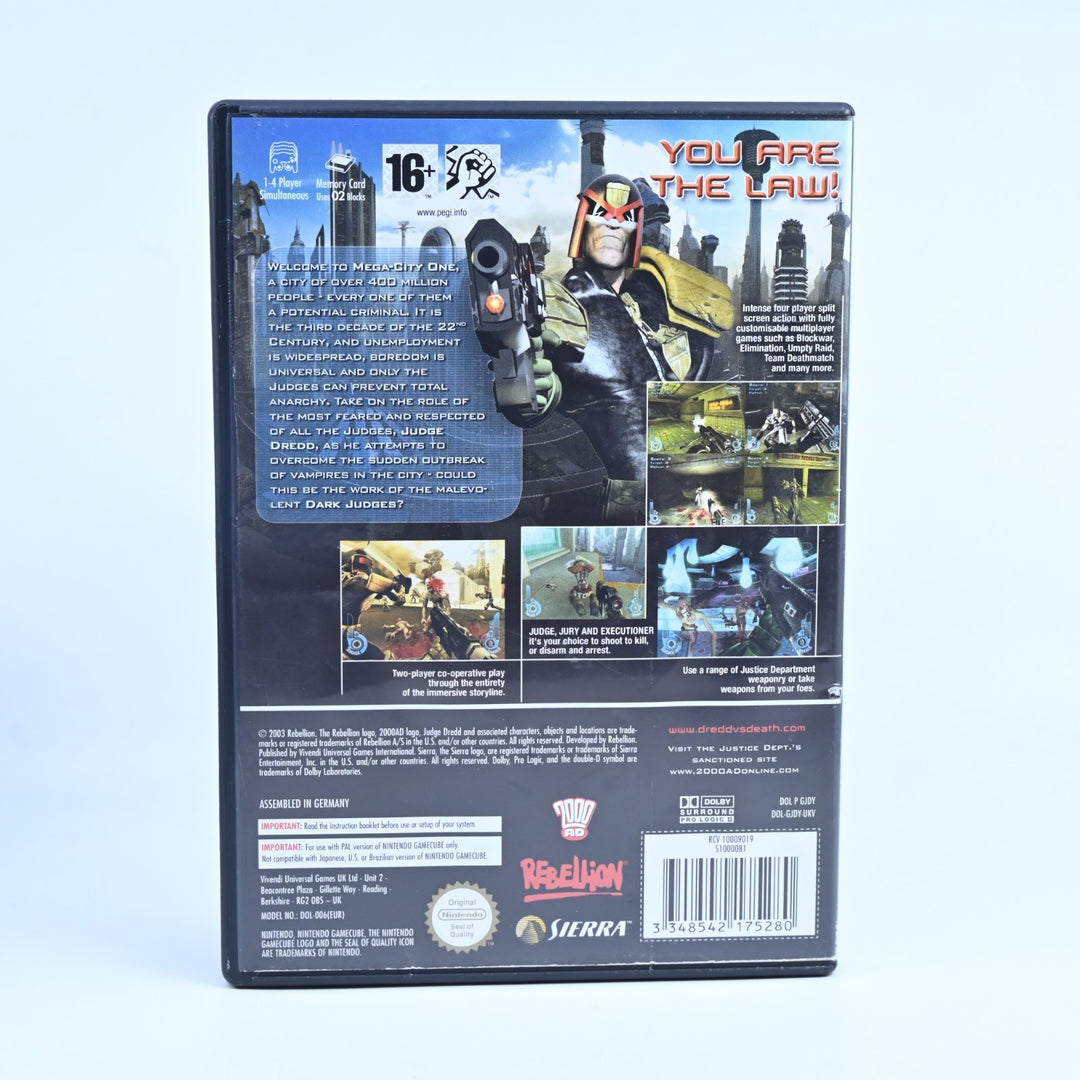 Judge Dredd: Dredd vs Death - Nintendo Gamecube Game + Manual - PAL - FREE POST!