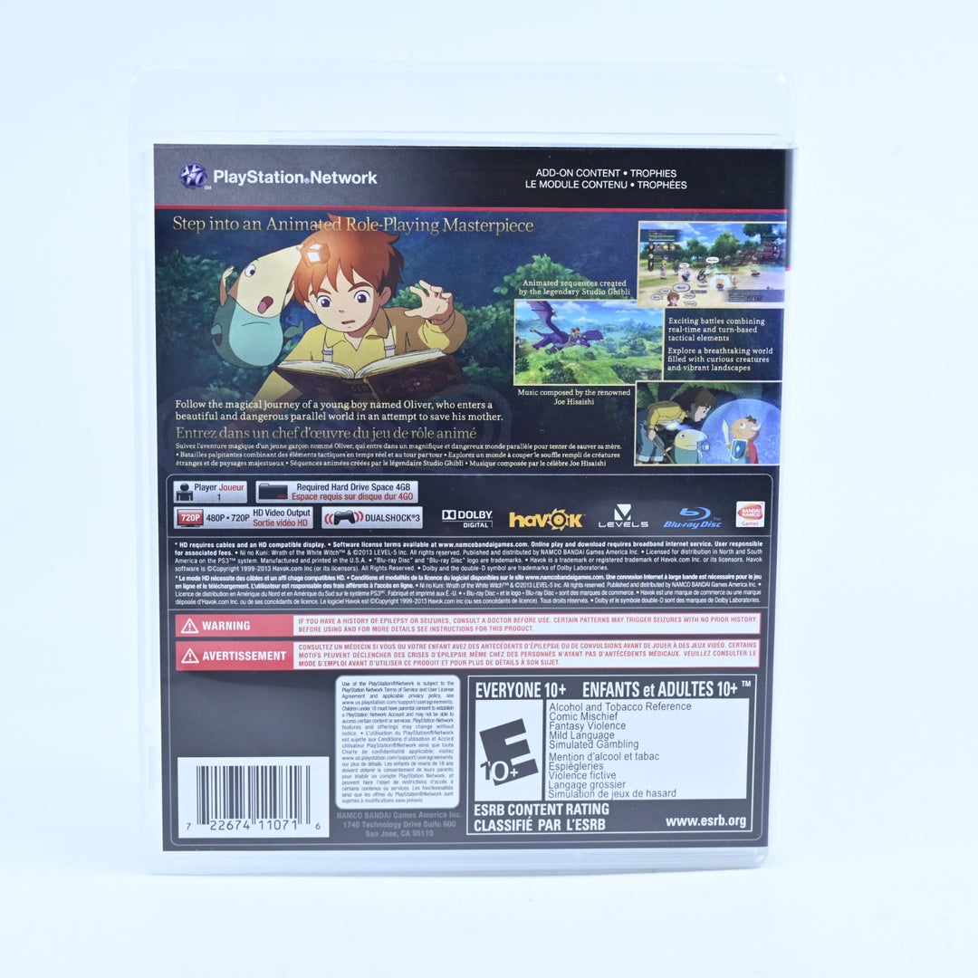 Ni No Kuni: Wrath of the White Witch - Sony Playstation 3 / PS3 Game - MINT DISC
