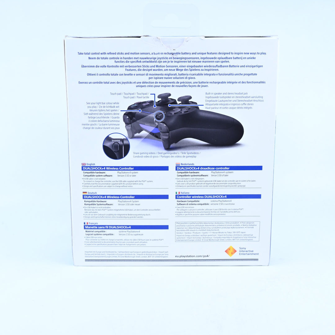 Sony Jet Black DualShock 4 Controller - Boxed Sony PS4 Accessory