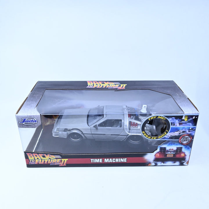 Jada 1:24 Back to the Future Part II 2 - Delorean Time Machine - Diecast Car