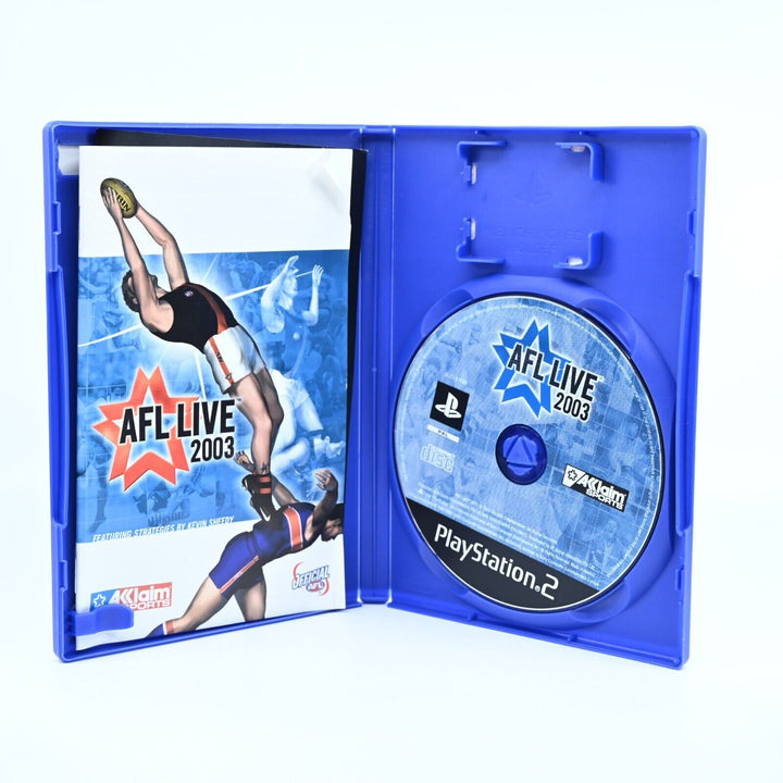 AFL Live 2003 - Sony Playstation 2 / PS2 Game + Manual - PAL - MINT DISC!