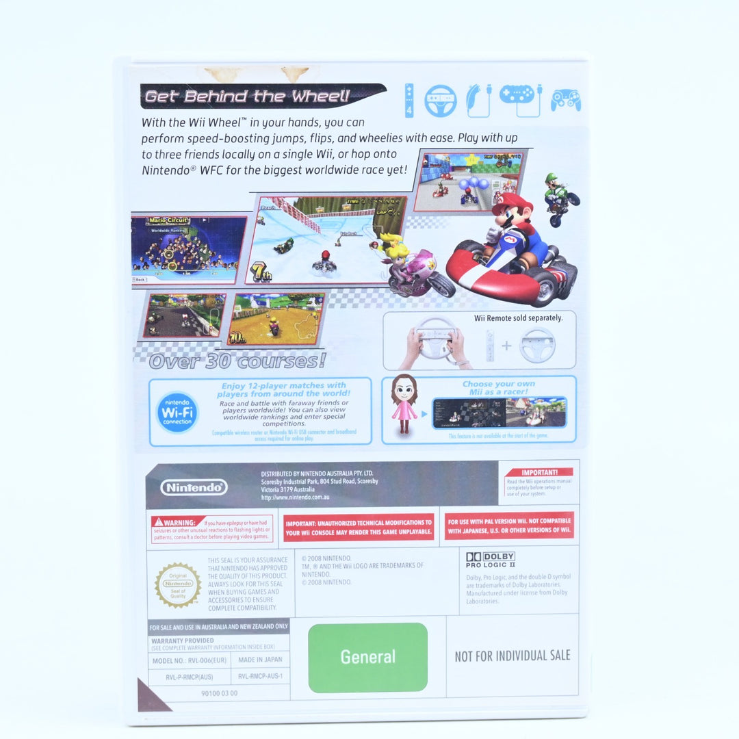 Mario Kart Wii Boxed + Wheel - Nintendo Wii Game + Manual - PAL - MINT DISC!