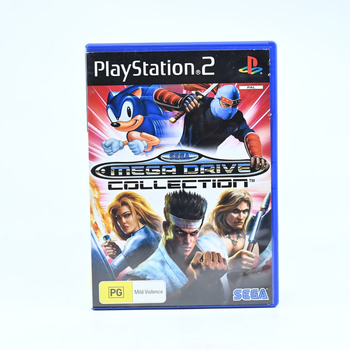 SEGA Mega Drive Collection - Sony Playstation 2 / PS2 Game + Manual - PAL