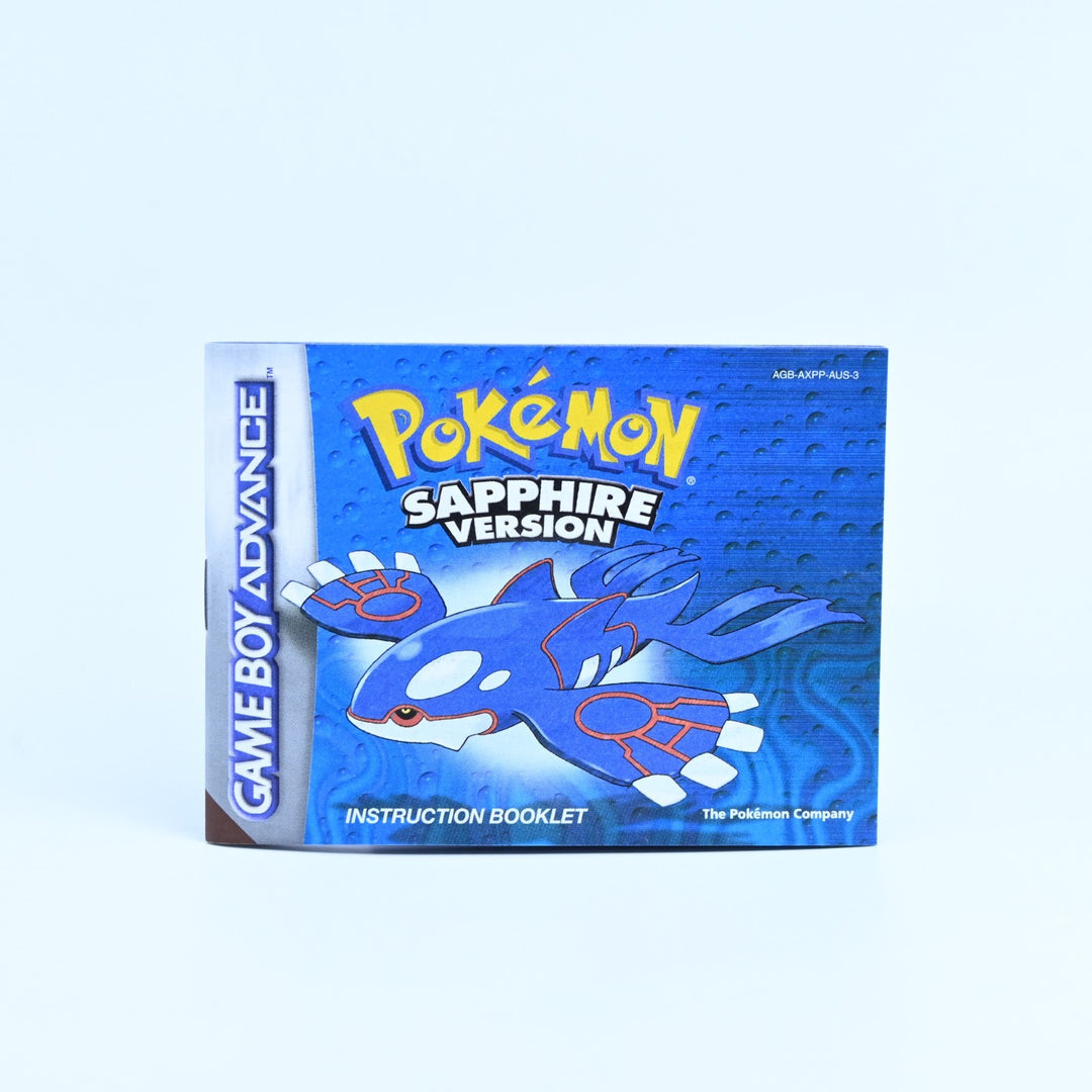Pokemon Sapphire Version - Nintendo Gameboy Advance / GBA Boxed Game - PAL