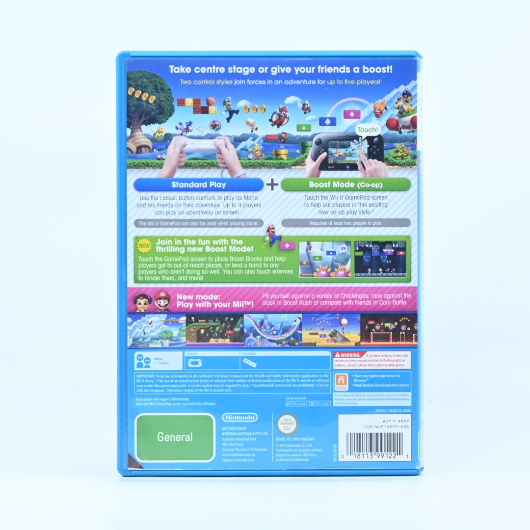 New Super Mario Bros. U - Nintendo Wii U Game - PAL - FREE POST!