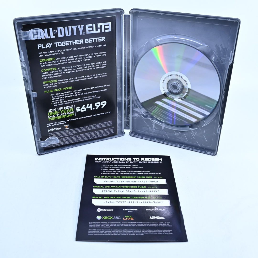 Call of Duty: Modern Warfare 3 - MW3 + Steelbook - Xbox 360 Game + Manual - PAL