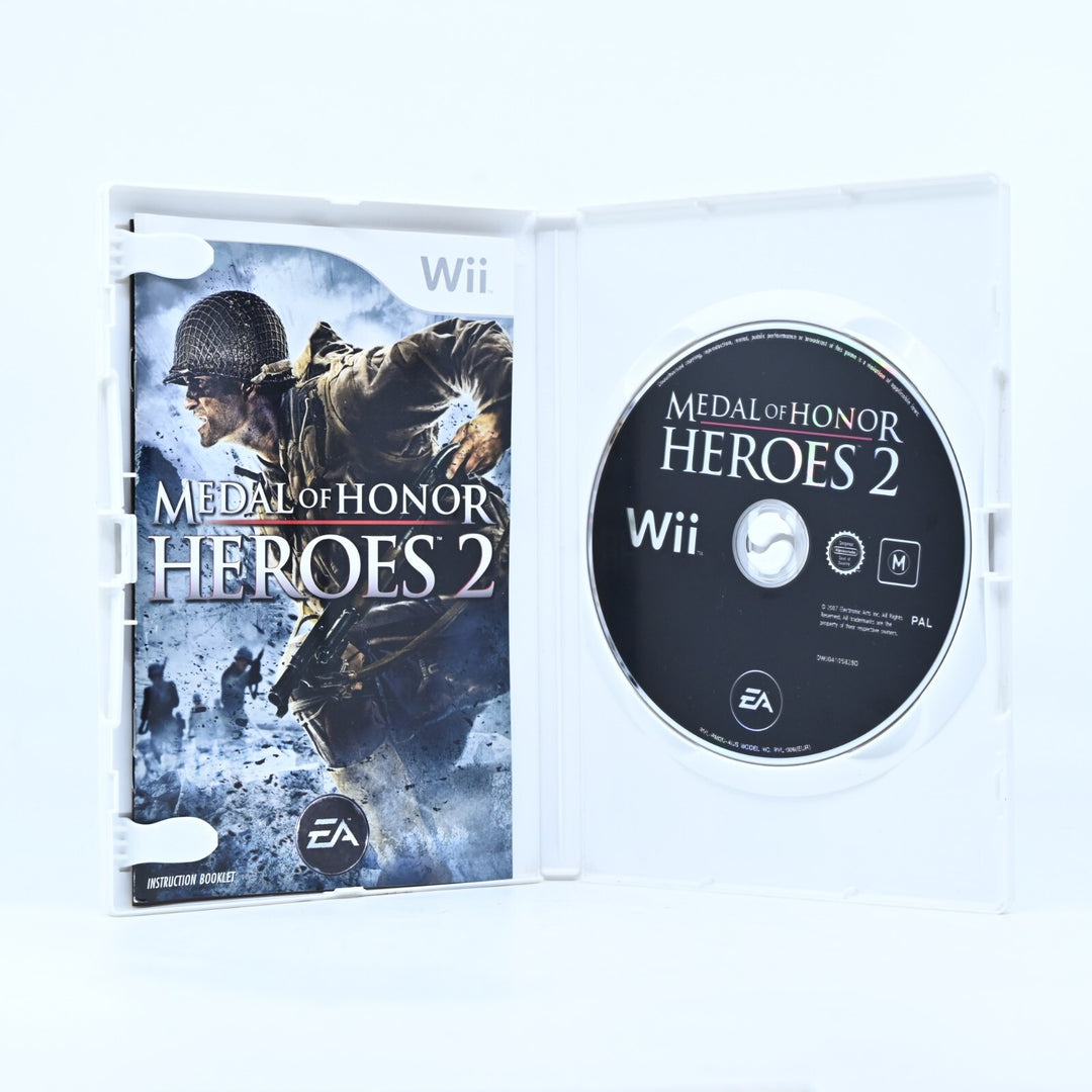 Medal of Honor: Heroes 2 - Nintendo Wii Game + Manual - PAL