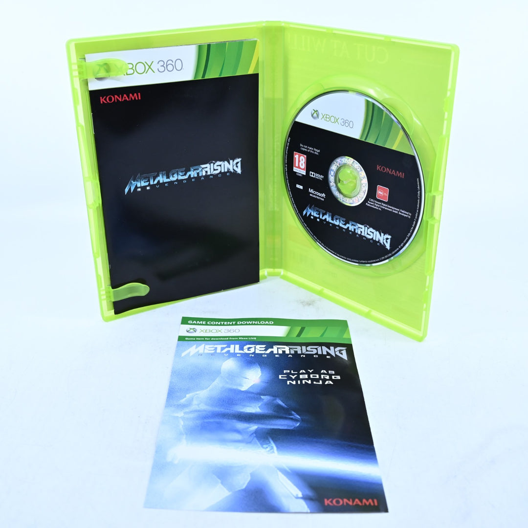 Metal Gear Rising Revengeance + Steelbook - Xbox 360 Game + Manual - PAL