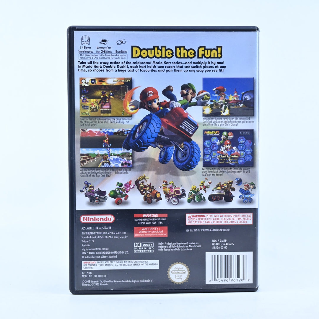 Mario Kart Double Dash!! - Nintendo Gamecube Game - No Manual - PAL - FREE POST!